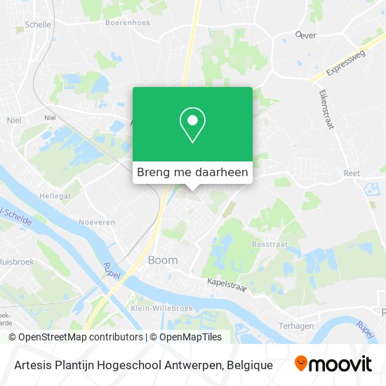 Artesis Plantijn Hogeschool Antwerpen kaart