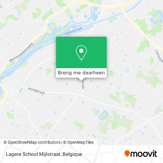 Lagere School Mijlstraat kaart