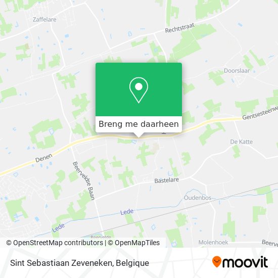 Sint Sebastiaan Zeveneken kaart