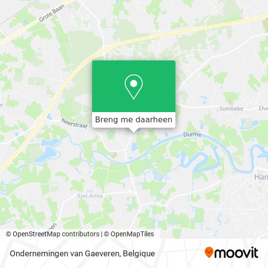 Ondernemingen van Gaeveren kaart