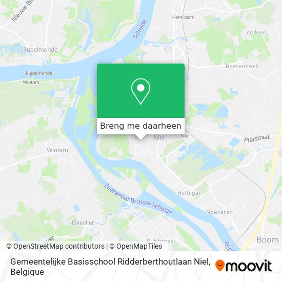 Gemeentelijke Basisschool Ridderberthoutlaan Niel kaart