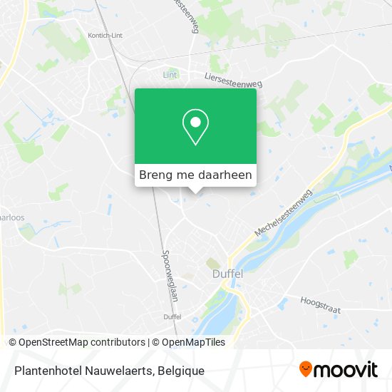 Plantenhotel Nauwelaerts kaart