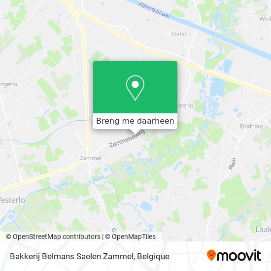 Bakkerij Belmans Saelen Zammel kaart