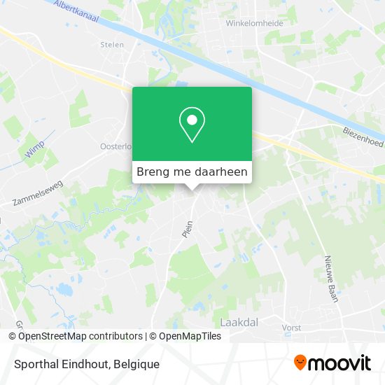 Sporthal Eindhout kaart