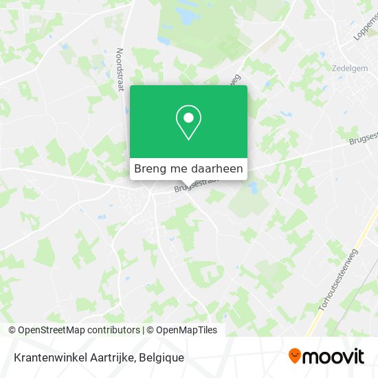 Krantenwinkel Aartrijke kaart
