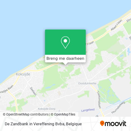 De Zandbank in Vereffening Bvba kaart