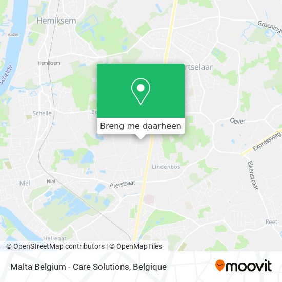 Malta Belgium - Care Solutions kaart