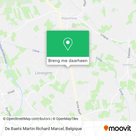De Baets Martin Richard Marcel kaart