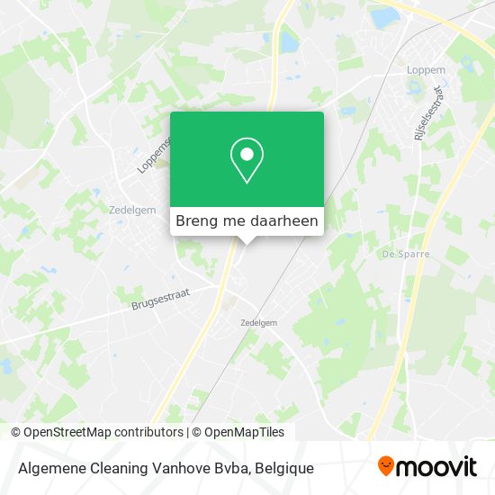 Algemene Cleaning Vanhove Bvba kaart