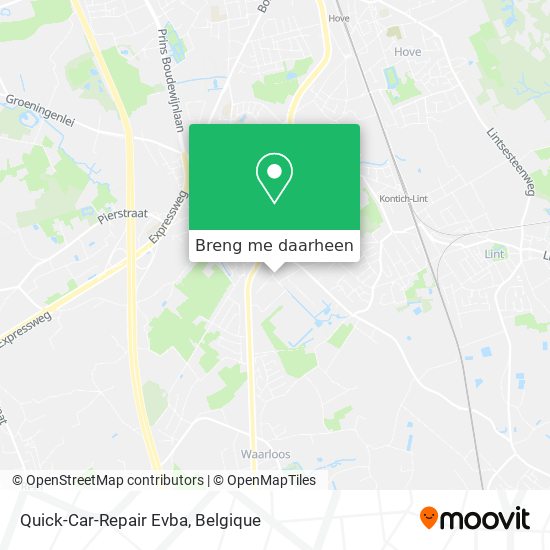 Quick-Car-Repair Evba kaart