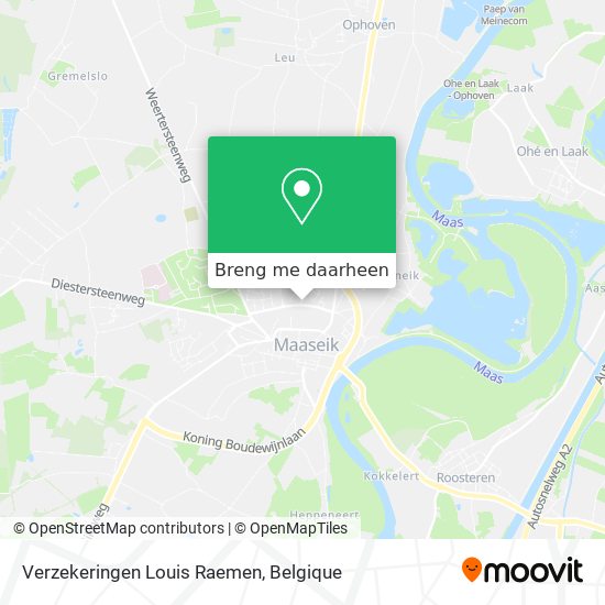 Verzekeringen Louis Raemen kaart