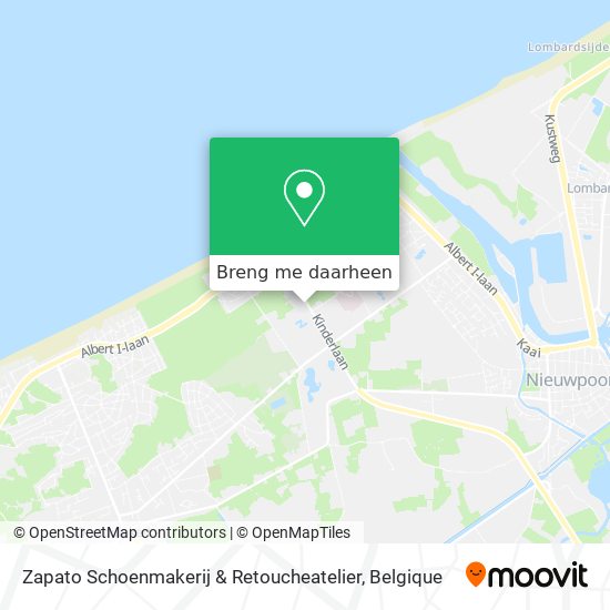 Zapato Schoenmakerij & Retoucheatelier kaart
