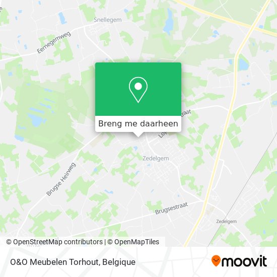 O&O Meubelen Torhout kaart