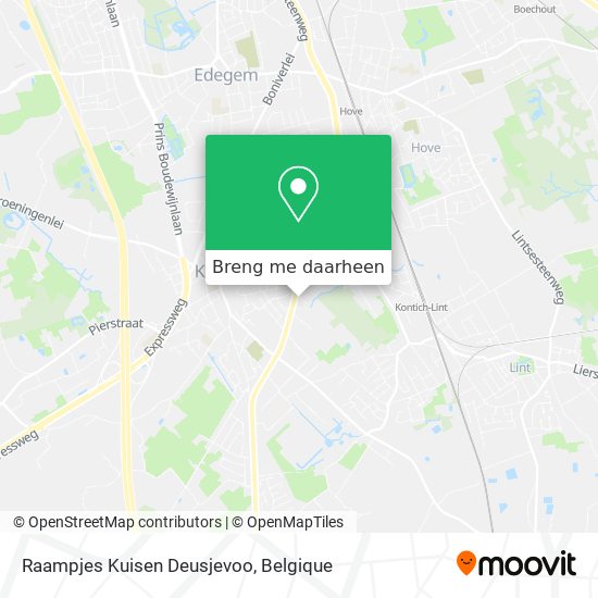 Raampjes Kuisen Deusjevoo kaart
