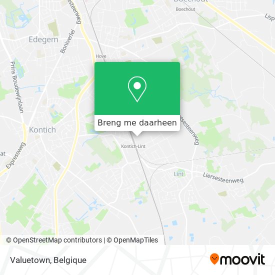 Valuetown kaart