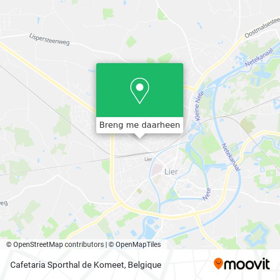 Cafetaria Sporthal de Komeet kaart