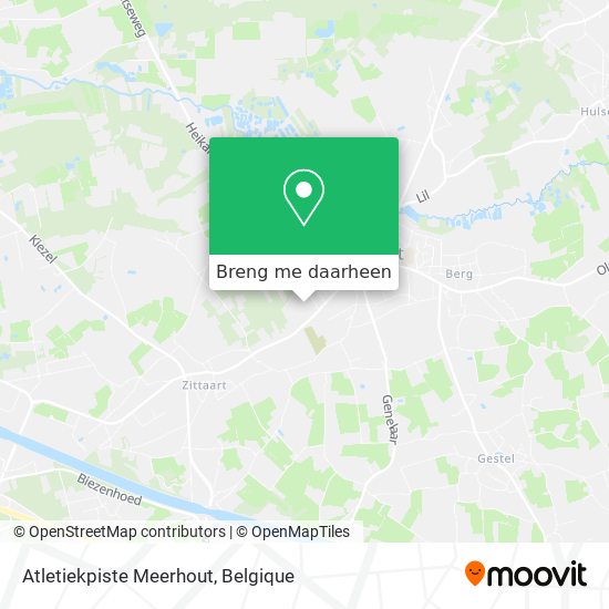 Atletiekpiste Meerhout kaart