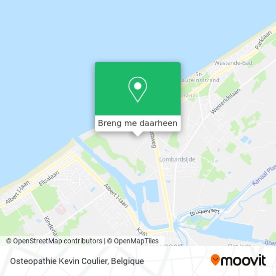 Osteopathie Kevin Coulier kaart