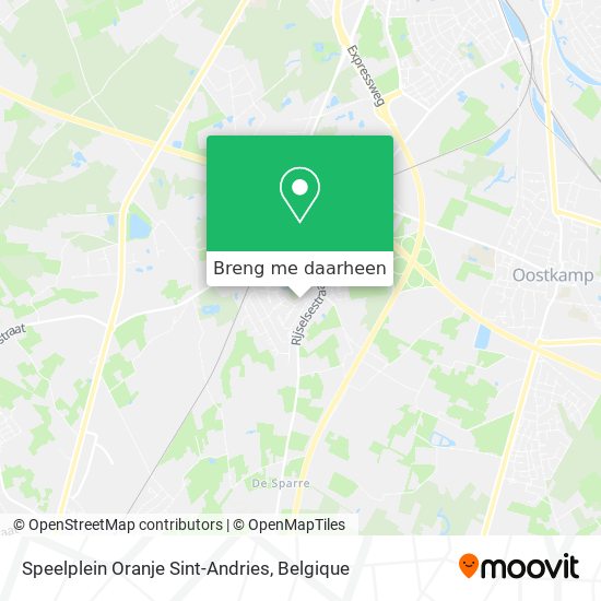 Speelplein Oranje Sint-Andries kaart