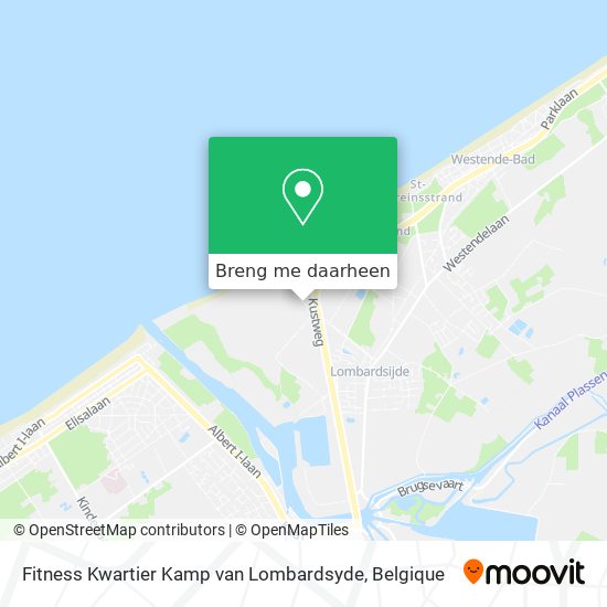 Fitness Kwartier Kamp van Lombardsyde kaart