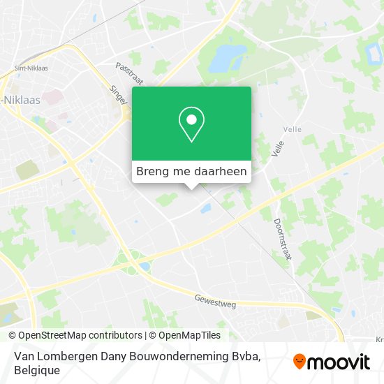 Van Lombergen Dany Bouwonderneming Bvba kaart