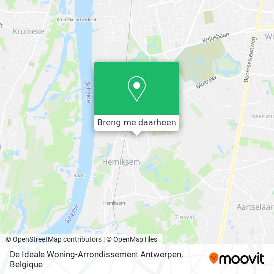 De Ideale Woning-Arrondissement Antwerpen kaart