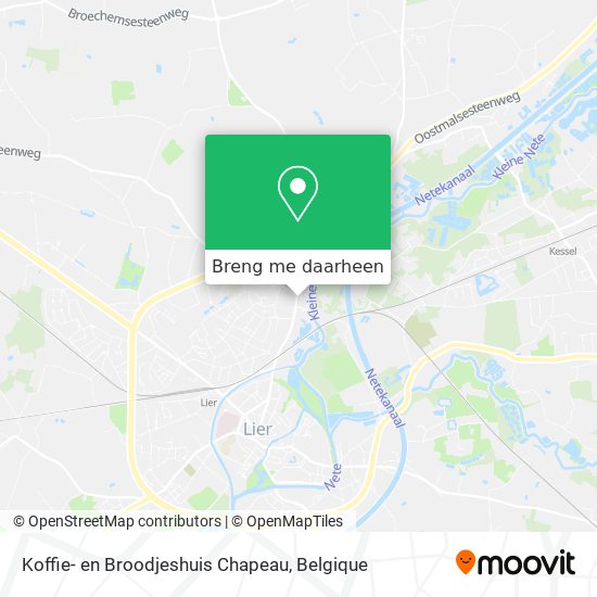 Koffie- en Broodjeshuis Chapeau kaart