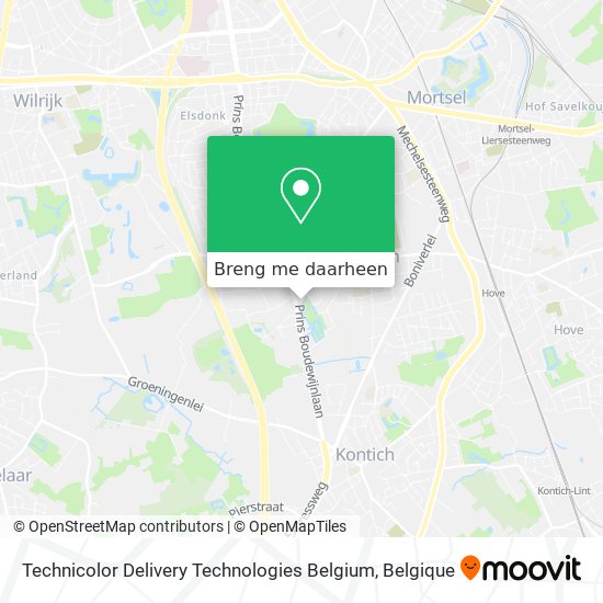 Technicolor Delivery Technologies Belgium kaart