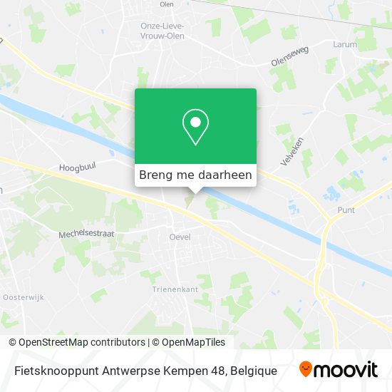 Fietsknooppunt Antwerpse Kempen 48 kaart