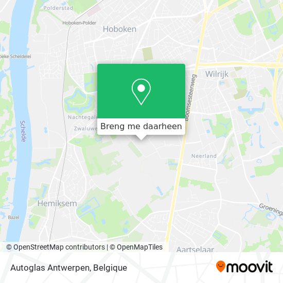 Autoglas Antwerpen kaart
