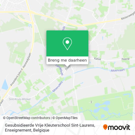 Gesubsidieerde Vrije Kleuterschool Sint-Laurens, Enseignement kaart