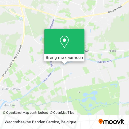 Wachtebeekse Banden Service kaart