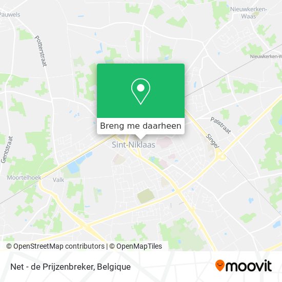 Net - de Prijzenbreker kaart