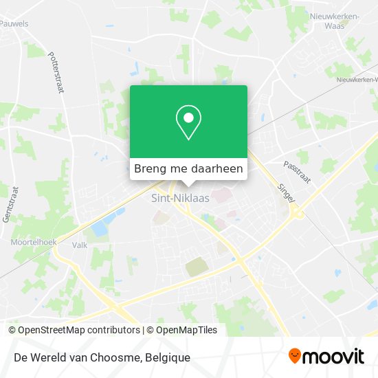 De Wereld van Choosme kaart