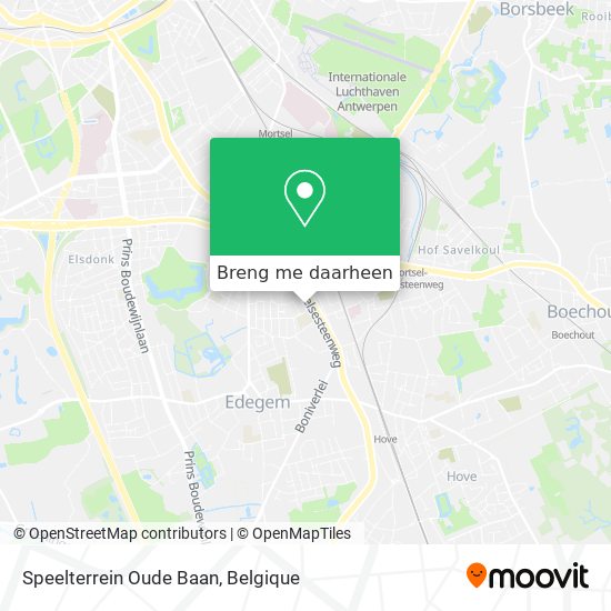 Speelterrein Oude Baan kaart