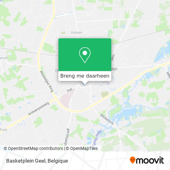 Basketplein Geel kaart