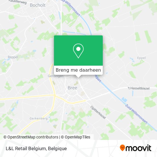 L&L Retail Belgium kaart