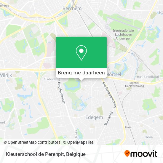 Kleuterschool de Perenpit kaart