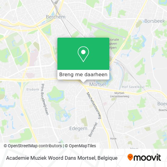 Academie Muziek Woord Dans Mortsel kaart