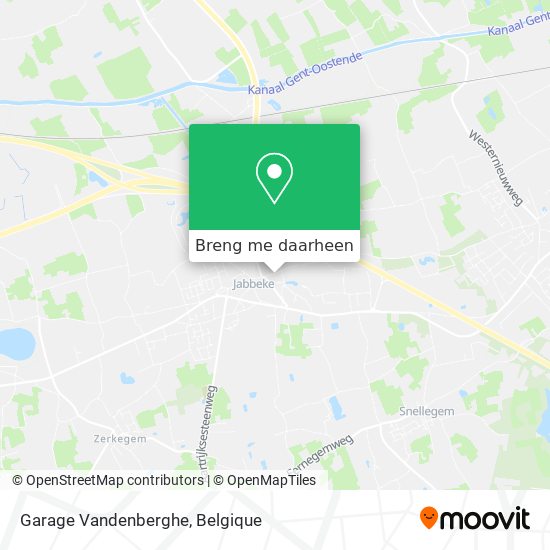 Garage Vandenberghe kaart