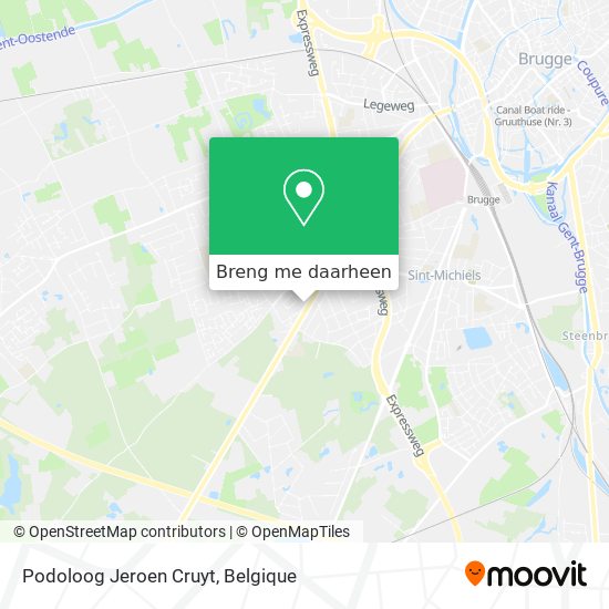 Podoloog Jeroen Cruyt kaart
