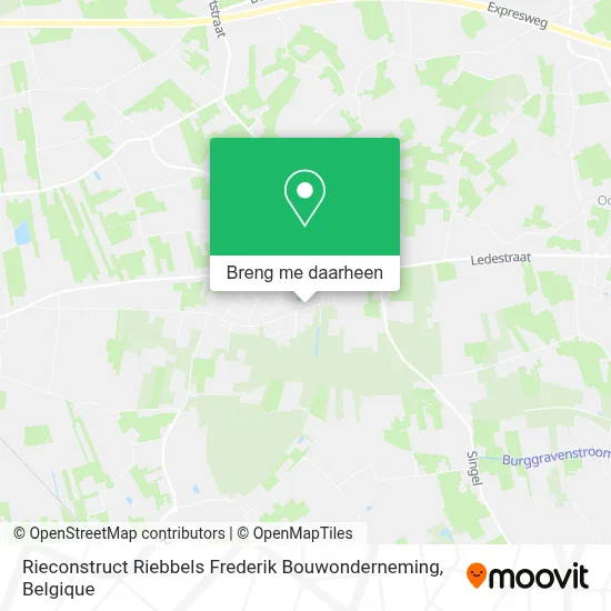 Rieconstruct Riebbels Frederik Bouwonderneming kaart