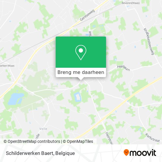 Schilderwerken Baert kaart