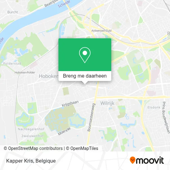 Kapper Kris kaart