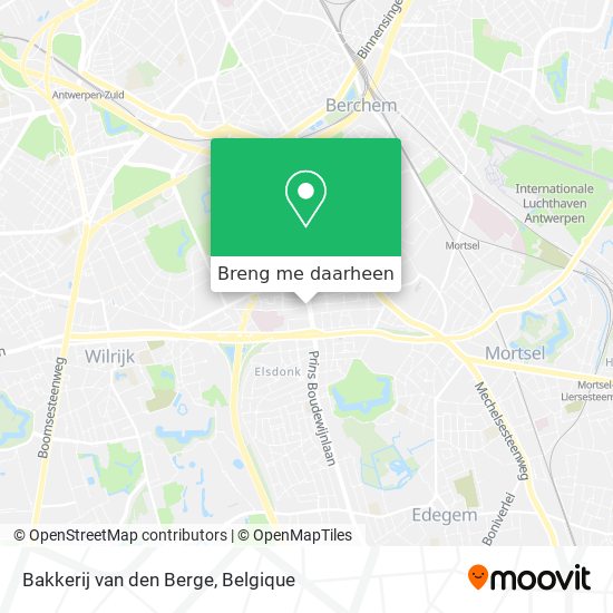 Bakkerij van den Berge kaart