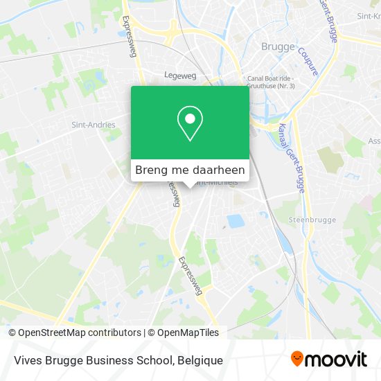 Vives Brugge Business School kaart