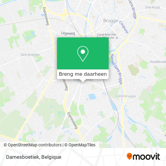 Damesboetiek kaart