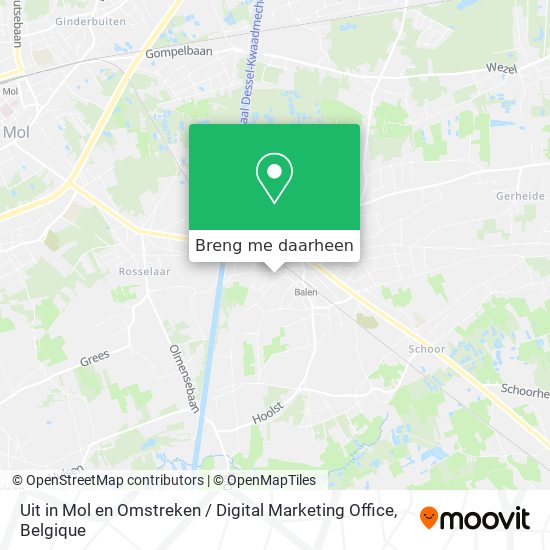 Uit in Mol en Omstreken / Digital Marketing Office kaart