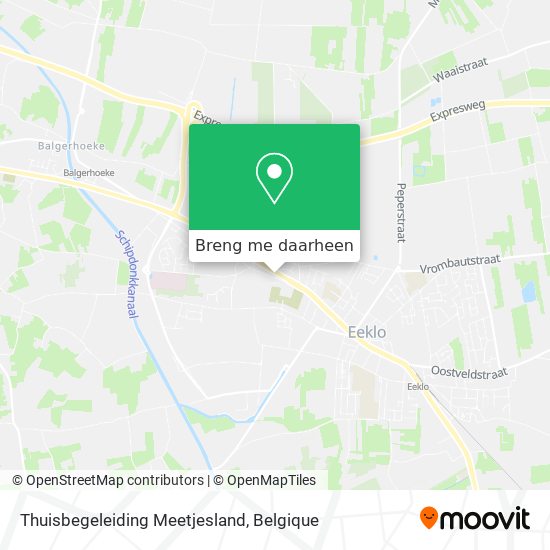 Thuisbegeleiding Meetjesland kaart