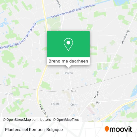 Plantenasiel Kempen kaart